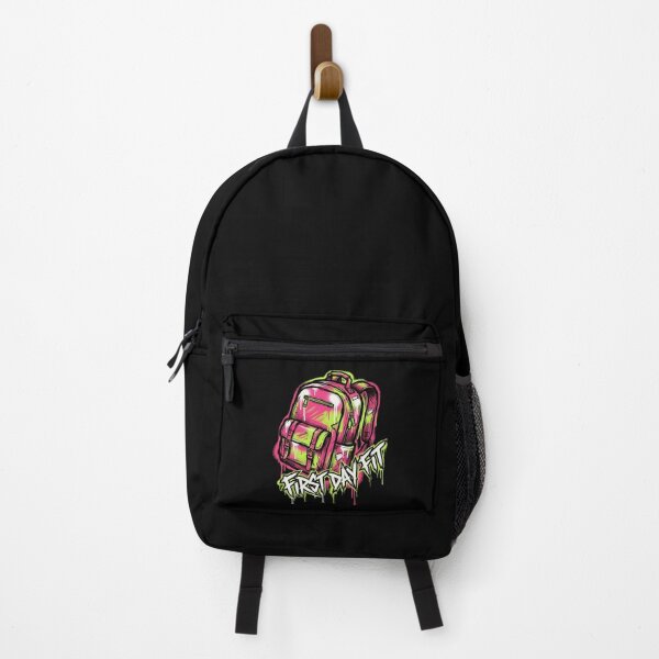 Item preview, First Day Fit Neon Graffiti Backpack Streetwear Design designed and sold by WillCraftx.