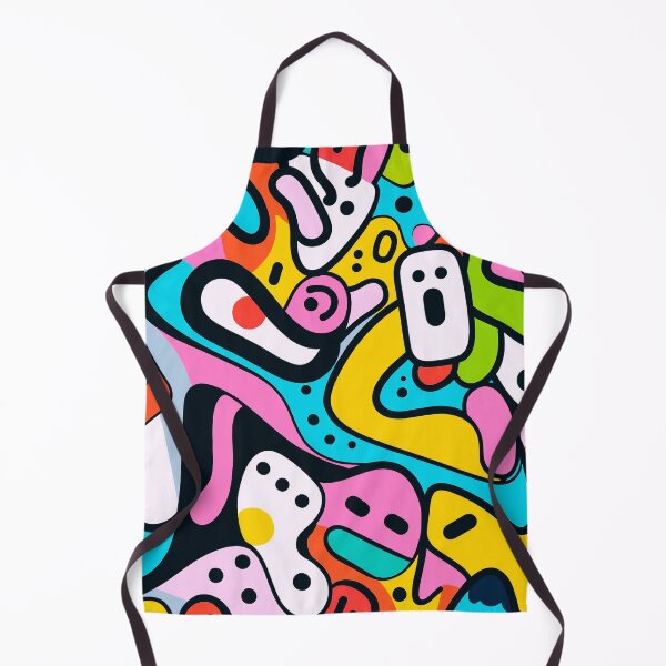 Item preview, Color Splash Doodle Pattern – Bold Abstract Pop Art Seamless Design designed and sold by IMuDesigner.