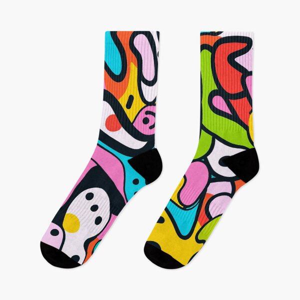 Item preview, Color Splash Doodle Pattern – Bold Abstract Pop Art Seamless Design designed and sold by IMuDesigner.