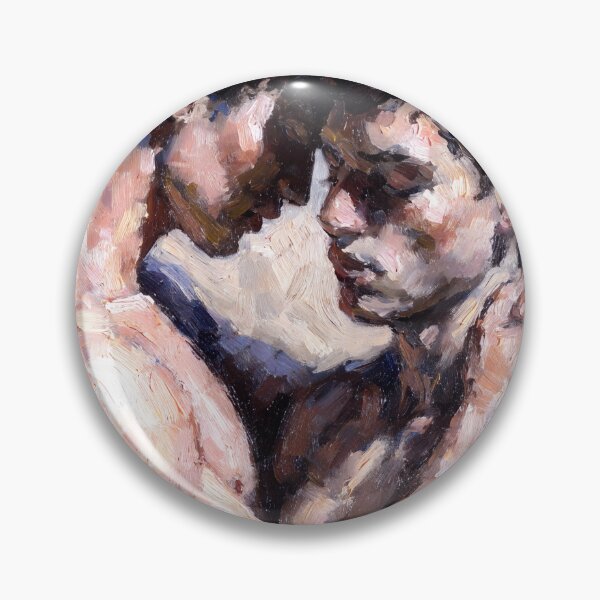Item preview, Impasto Romance – Intimate Queer Oil Painting Fine Art designed and sold by gayishdesign.