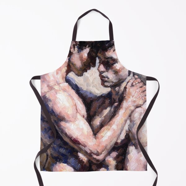 Item preview, Impasto Romance – Intimate Queer Oil Painting Fine Art designed and sold by gayishdesign.