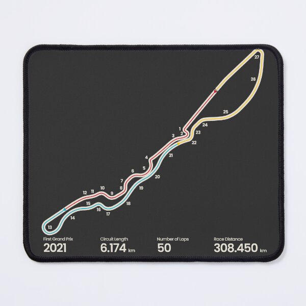 Item preview, Jeddah Corniche Circuit | Saudi Arabian Grand Prix Motorsports Map designed and sold by archetype prints.
