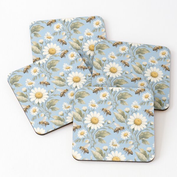 Item preview, Bee Daisy Floral Pattern – Vintage Wildflower Botanical designed and sold by sportfantees.