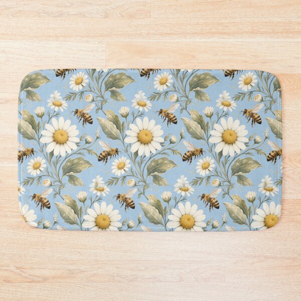 Item preview, Bee Daisy Floral Pattern – Vintage Wildflower Botanical designed and sold by sportfantees.