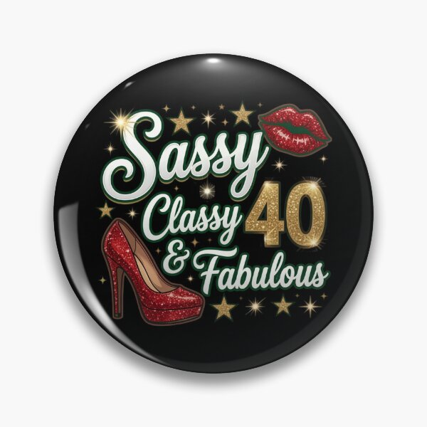 Item preview, Sassy Classy Fabulous 40 Glitter Design designed and sold by TshirtsOnline-.