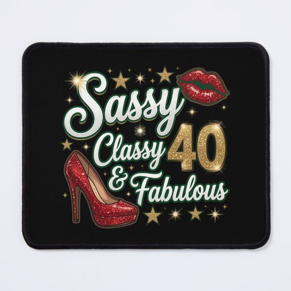 Item preview, Sassy Classy Fabulous 40 Glitter Design designed and sold by TshirtsOnline-.