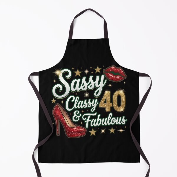 Item preview, Sassy Classy Fabulous 40 Glitter Design designed and sold by TshirtsOnline-.