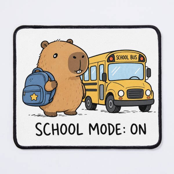 Item preview, Cute Capybara Student School Mode On designed and sold by KAWAII STUDIO NB.