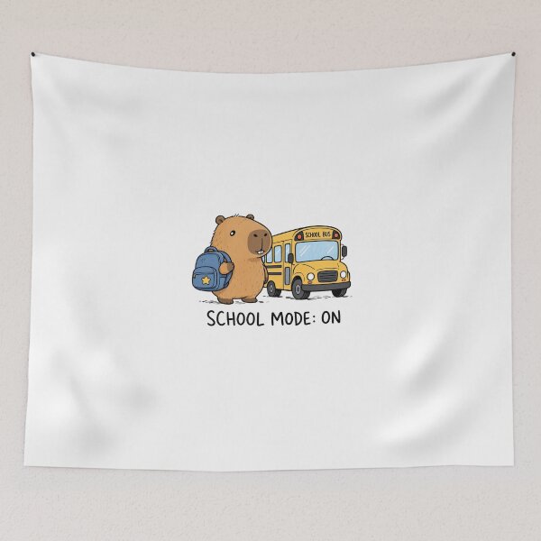 Item preview, Cute Capybara Student School Mode On designed and sold by KAWAII STUDIO NB.