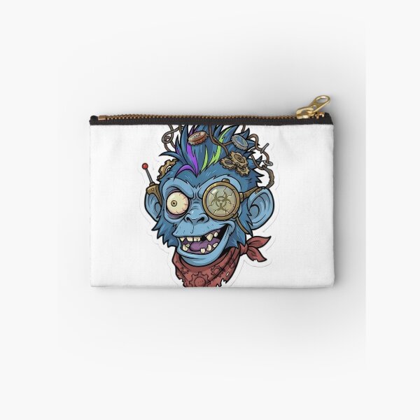 Item preview, Steampunk Zombie Monkey Sticker 1 | Mad Scientist Gorilla Head | Cyberpunk Monkey Face | Mechanical Ape Cartoon | Gothic Horror Vinyl Sticker designed and sold by Bhaskar Digital Art.