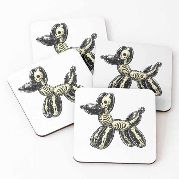 Item preview, Skeleton Balloon Dog Sticker | Gothic Balloon Animal | Spooky Halloween Skeleton Art designed and sold by Moh-nd-Eg.