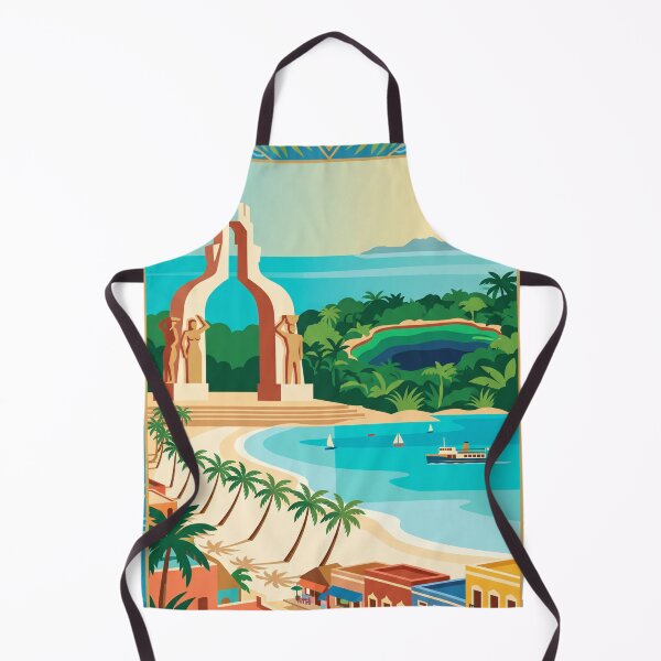 Item preview, Playa del Carmen Mexico Vintage Travel Poster – Retro Riviera Maya Wall Art designed and sold by Bomax121.