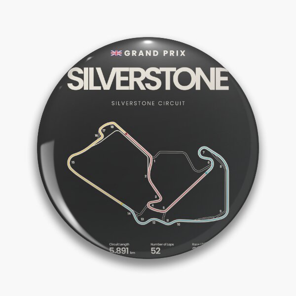 Item preview, Silverstone Circuit | British Grand Prix Motorsports Circuit Map designed and sold by archetype prints.