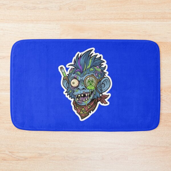 Item preview, Steampunk Zombie Monkey Sticker 3 | Mad Scientist Gorilla Head | Cyberpunk Monkey Face | Mechanical Ape Cartoon | Gothic Horror Vinyl Sticker designed and sold by Bhaskar Digital Art.