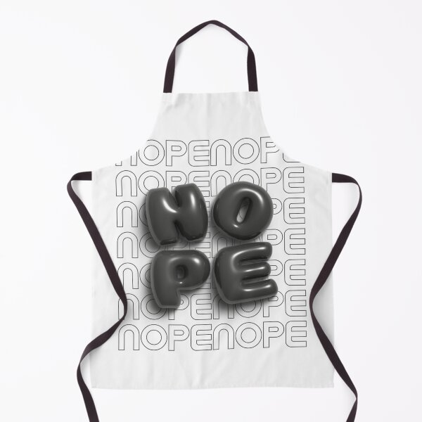 Item preview, Nope 3D Bubble Letters in Black and White designed and sold by AniDragonfly.