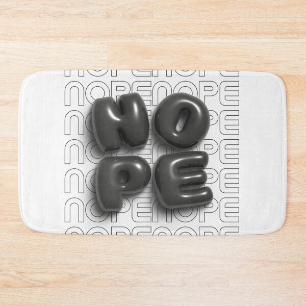 Item preview, Nope 3D Bubble Letters in Black and White designed and sold by AniDragonfly.