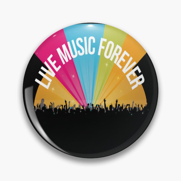 Item preview, Live Music Forever – Concert Crowd Stage Lights Design designed and sold by Midnight Veil Designs.