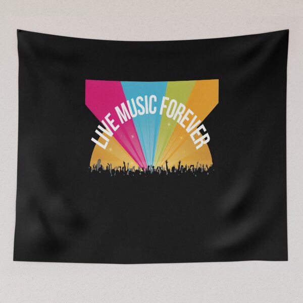 Item preview, Live Music Forever – Concert Crowd Stage Lights Design designed and sold by Midnight Veil Designs.