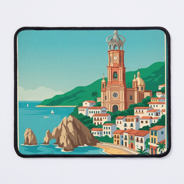 Item preview, Puerto Vallarta Mexico Vintage Travel Poster | Retro Pacific Coast Beach Art designed and sold by Bomax121.