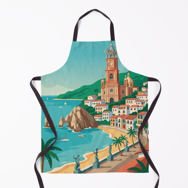 Item preview, Puerto Vallarta Mexico Vintage Travel Poster | Retro Pacific Coast Beach Art designed and sold by Bomax121.