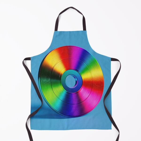 Item preview, Colorful Rainbow CD-ROM – Vibrant Retro Tech Disc Art Design designed and sold by WordPlayStudio.