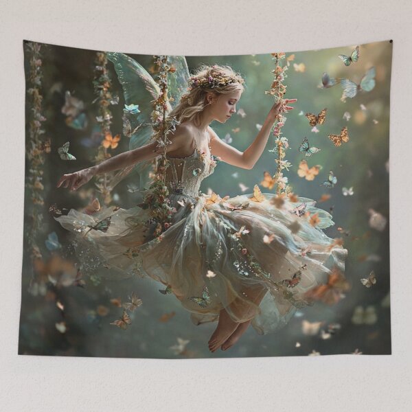 Item preview, Enchanted Butterfly Fairy Forest Dance designed and sold by Storybook Botanica.