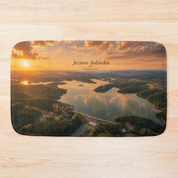 Item preview, Solina Dam & Lake Solina | Bieszczady, Poland Aerial View designed and sold by JMDG Studio.