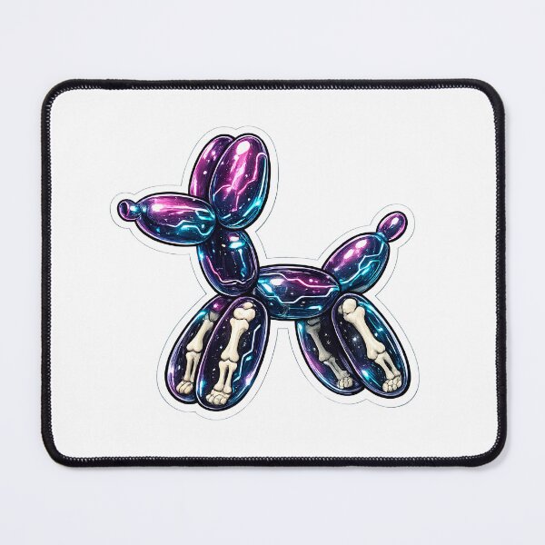 Item preview, Cyberpunk Balloon Dog Sticker | Neon Balloon Animal | Futuristic Sci-Fi Dog Art designed and sold by Moh-nd-Eg.