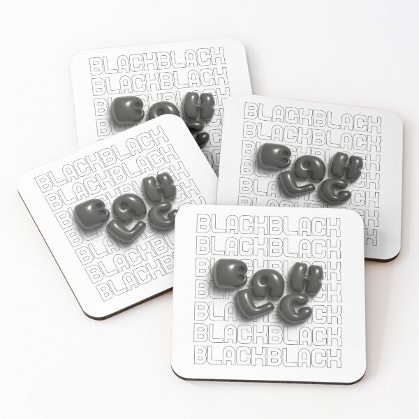 Item preview, Black Aesthetic 3D Bubble Letters Black and White designed and sold by AniDragonfly.
