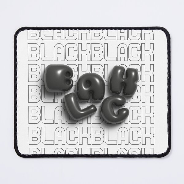 Item preview, Black Aesthetic 3D Bubble Letters Black and White designed and sold by AniDragonfly.