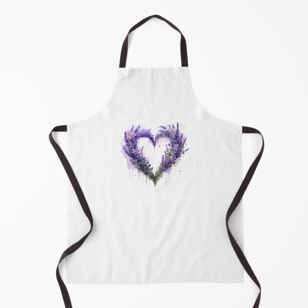 Item preview, Purple Lavender Floral Heart Watercolor Illustration designed and sold by BetweenForms.
