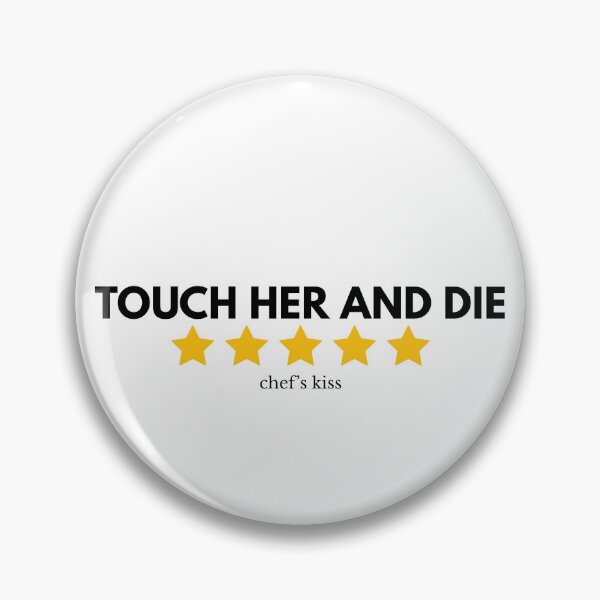 Item preview, Touch Her & Die - Dark Romance Five Star Review Sticker designed and sold by Moonbeam-Market.