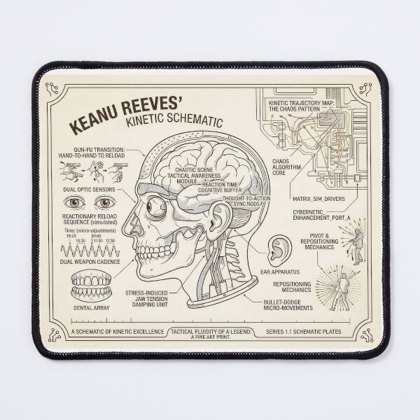 Item preview, Keanu Kinetic Schematic designed and sold by Probably Fine Design.