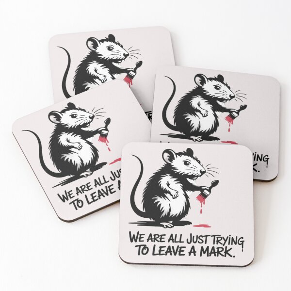 Item preview, Banksy Rat - We are all just trying to leave a mark designed and sold by 123ks.