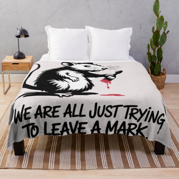 Item preview, Banksy Rat - We are all just trying to leave a mark designed and sold by 123ks.