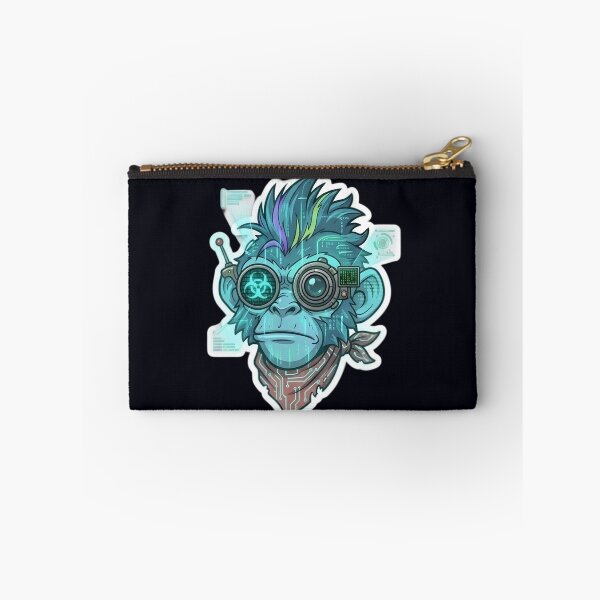 Item preview, Steampunk Zombie Monkey Sticker 4 | Mad Scientist Gorilla Head | Cyberpunk Monkey Face | Mechanical Ape Cartoon | Gothic Horror Vinyl Sticker designed and sold by Bhaskar Digital Art.