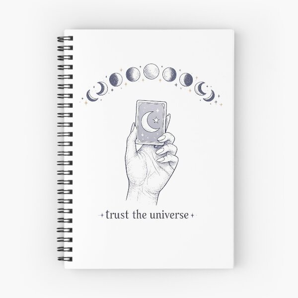 Item preview, Trust the Universe Celestial Moon Tarot Hand Witchy Aesthetic Design designed and sold by WERSY.