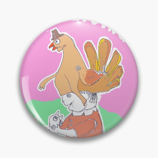 Item preview, Happy Thanksgiving - Child With Turkey Hat (Original Drawing by ACCI) designed and sold by VanyssaGraphics.