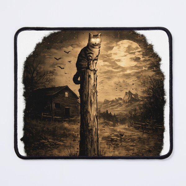 Item preview, A tabby cat on a worn post. designed and sold by SouthViper.