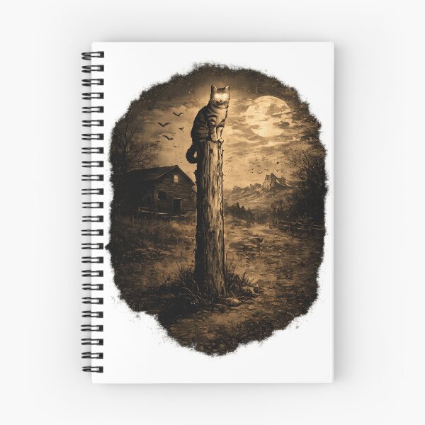 Item preview, A tabby cat on a worn post. designed and sold by SouthViper.