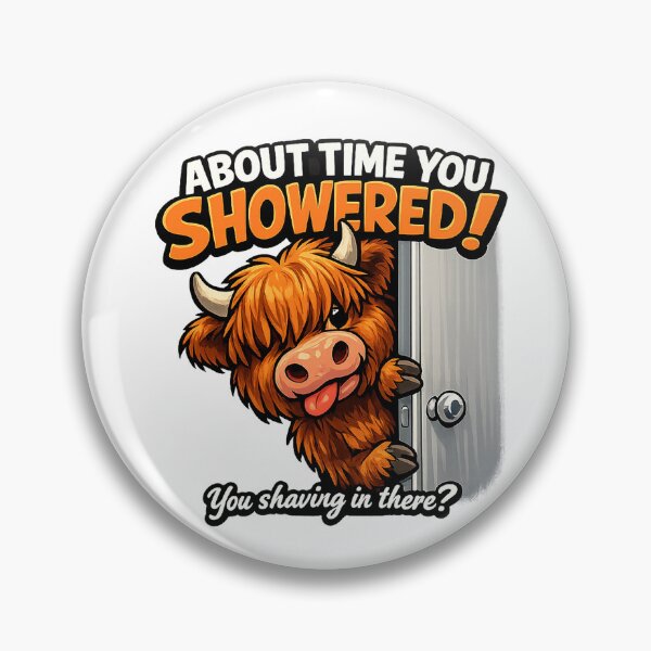Item preview, Scottish cow gossiping in the bathroom designed and sold by Sartawsky.