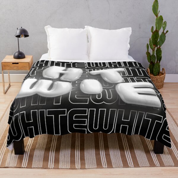 Item preview, White Aesthetic 3D Bubble Letters Black and White designed and sold by AniDragonfly.
