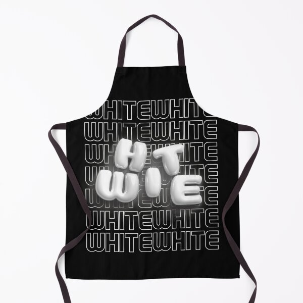 Item preview, White Aesthetic 3D Bubble Letters Black and White designed and sold by AniDragonfly.