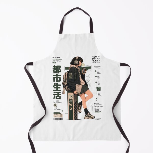 Item preview, Neo Tokyo Files 003 - Metro District | Tokyo Transit Anime Techwear Girl designed and sold by Noro Art .