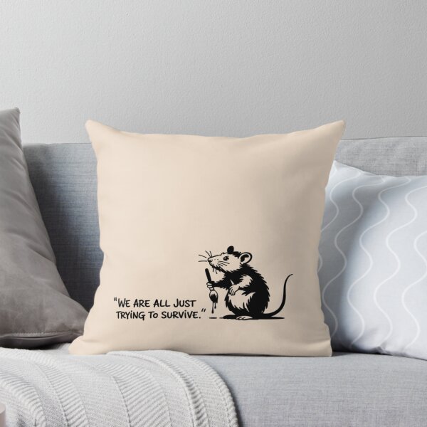 Item preview, Banksy Rat - We are all just trying to survive. designed and sold by 123ks.
