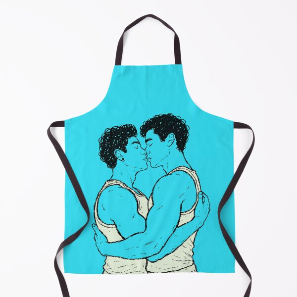 Item preview, Gay Couple Kissing Art – Tender LGBTQ Pride Illustration designed and sold by gayishdesign.