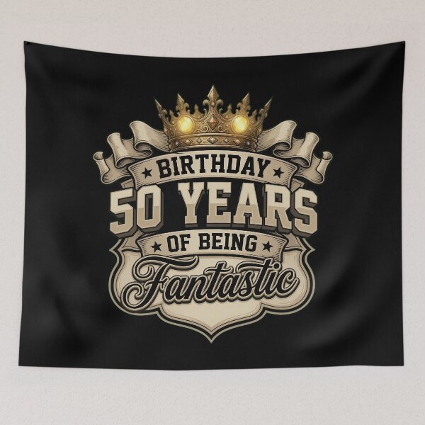 Item preview, 50 Years of Being Fantastic Birthday Badge designed and sold by TshirtsOnline-.