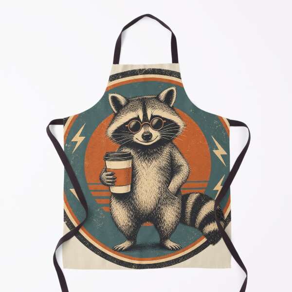 Item preview, Mapache con café designed and sold by PixelToPress.