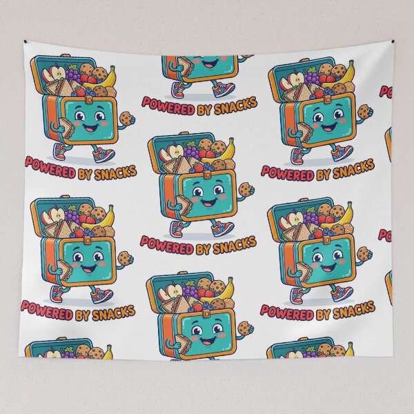 Item preview, Snack Container Cartoon Walking Munching Graphic designed and sold by FrankOliver.