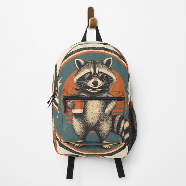 Item preview, Raccoon with Coffee designed and sold by PixelToPress.